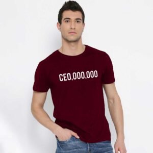 Men's CEO Millionaire Printed T Shirt